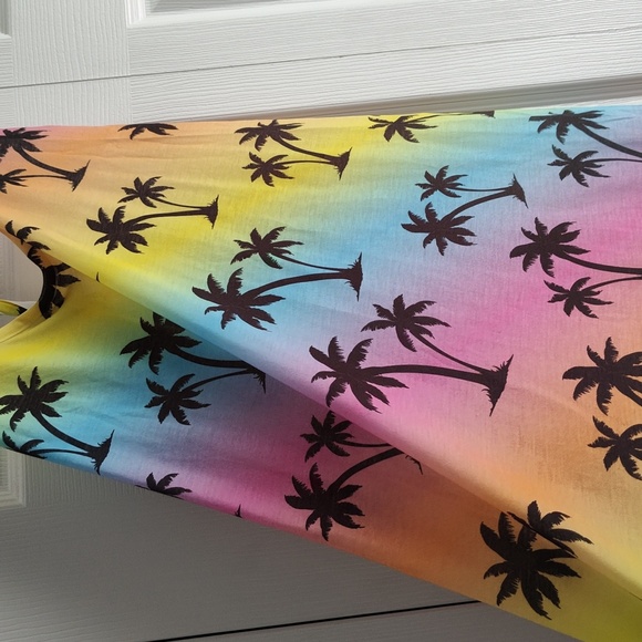 OP Palm Tree Racerback Workout Tank Top - XXL/ 19 Juniors - NWT - Picture 3 of 10